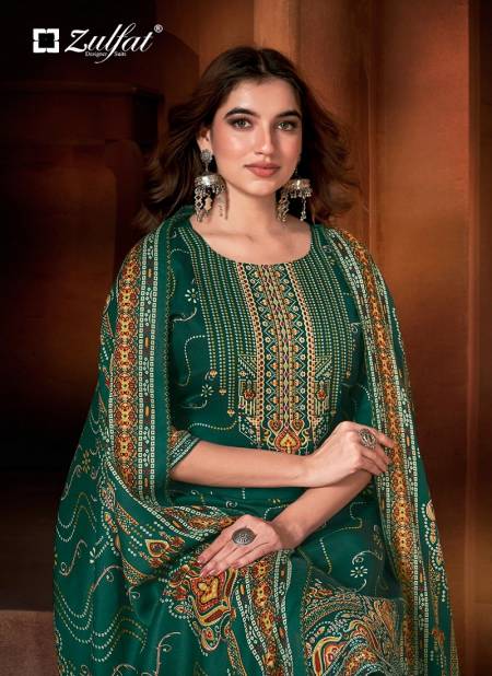 Zulfat Riyana Premium Printed Pashmina Dress Material
